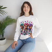 Cute Highland Cows Bingo Squad – Gildan Heavy Blend | Trendy Women’s Soft Sweatshirt. Direct to Garment. Printed & Shipped in the USA. Unisex Sizes.