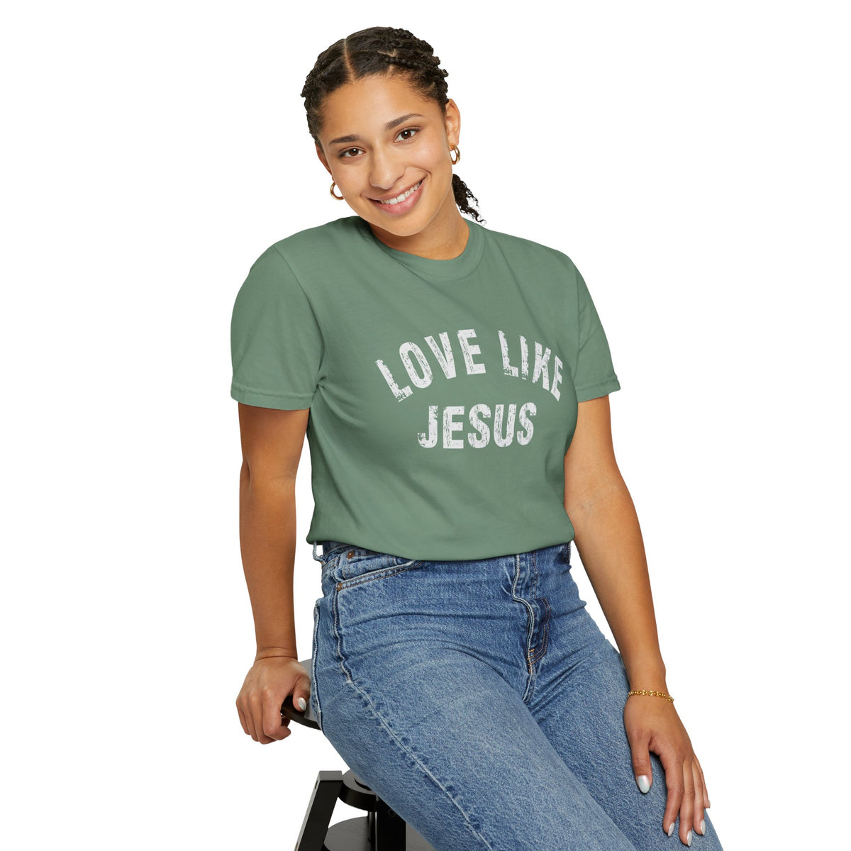 Love Like Jesus - Comfort Colors | Trendy Men's and Women's T-Shirt. Direct to Garment. Printed & Shipped in the USA. Unisex Sizes.