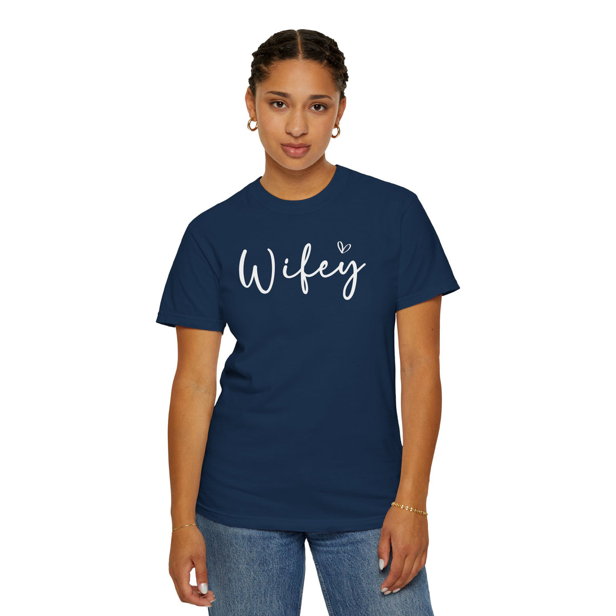 Wifey - Comfort Colors | Trendy Women's T-Shirt. Direct to Garment. Printed & Shipped in the USA. Unisex Sizes.