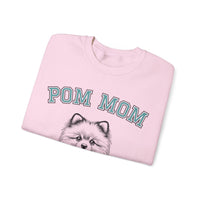 Pom Mom, Varsity – Gildan Heavy Blend | Trendy Women’s Soft Sweatshirt. Direct to Garment. Printed & Shipped in the USA. Unisex Sizes.