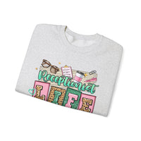 Receptionist Life – Gildan Heavy Blend | Trendy Women’s Soft Sweatshirt. Direct to Garment. Printed & Shipped in the USA. Unisex Sizes.