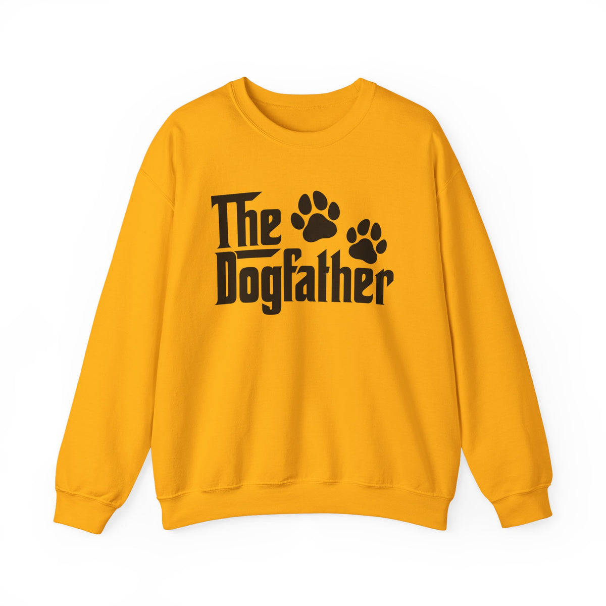 The DogFather – Gildan Heavy Blend | Trendy Men's Soft Sweatshirt. Direct to Garment. Printed & Shipped in the USA. Unisex Sizes.