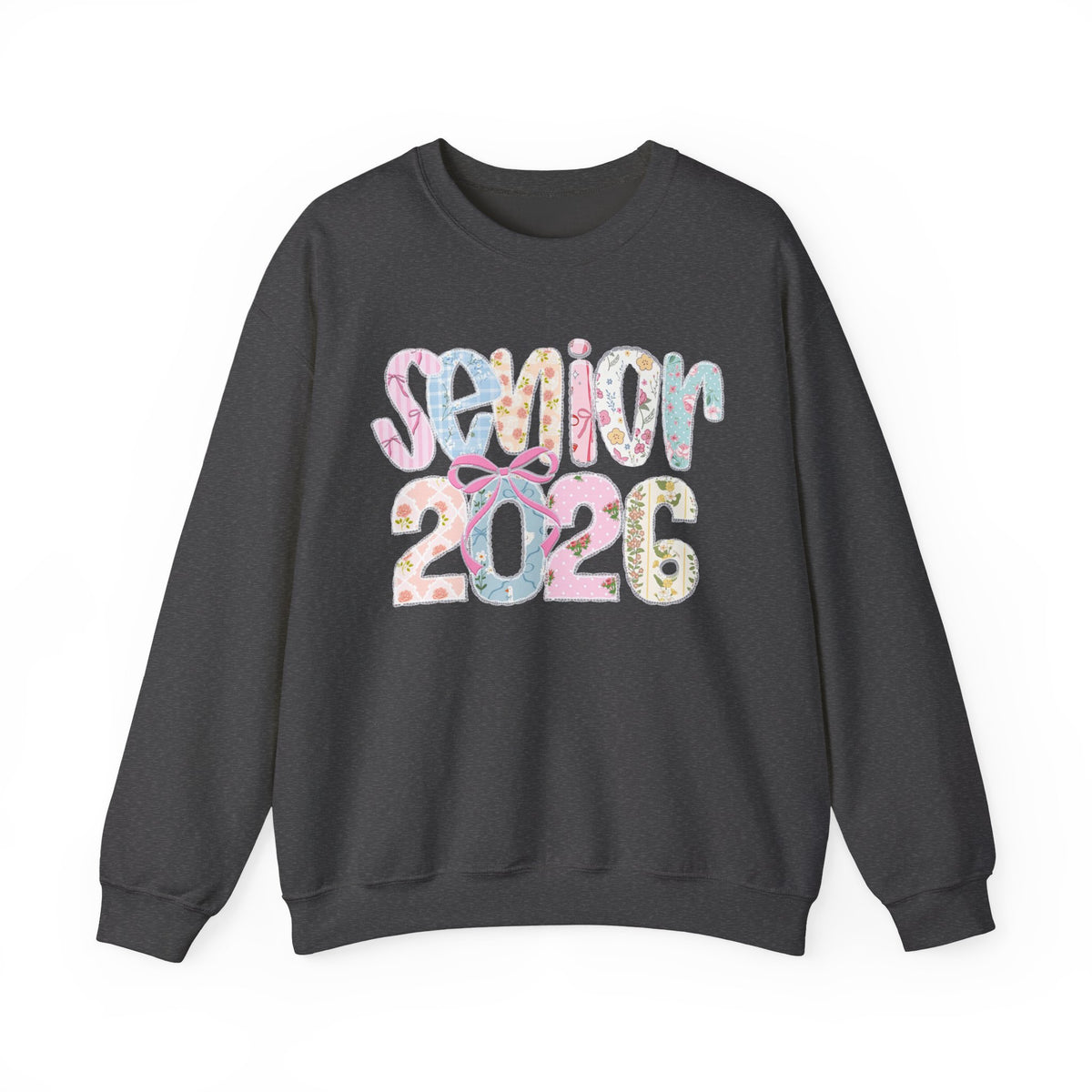 Class of 2026 Senior - Pink Coquette Bow – Gildan Heavy Blend | Trendy Women’s Soft Sweatshirt. Direct to Garment. Printed & Shipped in the USA. Unisex Sizes.
