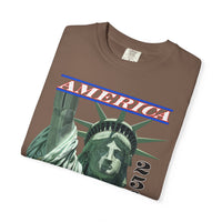 America's 250th Birthday, Statue of Liberty - Comfort Colors | Trendy Men's and Women's T-Shirt. Direct to Garment. Printed & Shipped in the USA. Unisex Sizes.