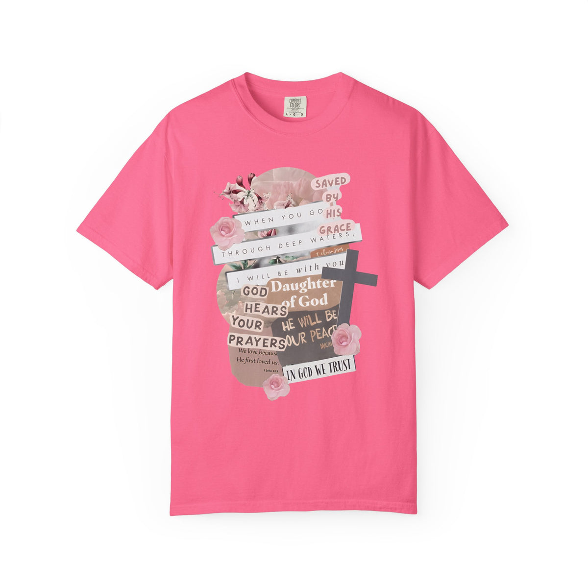 Christian Scrapbook - Comfort Colors | Trendy Women's T-Shirt. Direct to Garment. Printed & Shipped in the USA. Unisex Sizes.