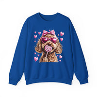 Goldendoodle Love – Gildan Heavy Blend | Trendy Women’s Soft Sweatshirt. Direct to Garment. Printed & Shipped in the USA. Unisex Sizes.