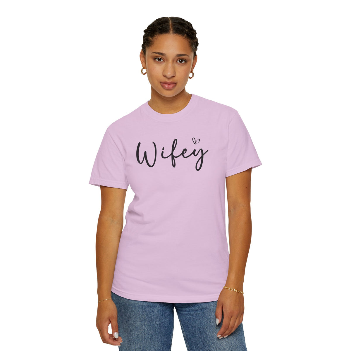 Wifey - Comfort Colors | Trendy Women's T-Shirt. Direct to Garment. Printed & Shipped in the USA. Unisex Sizes.