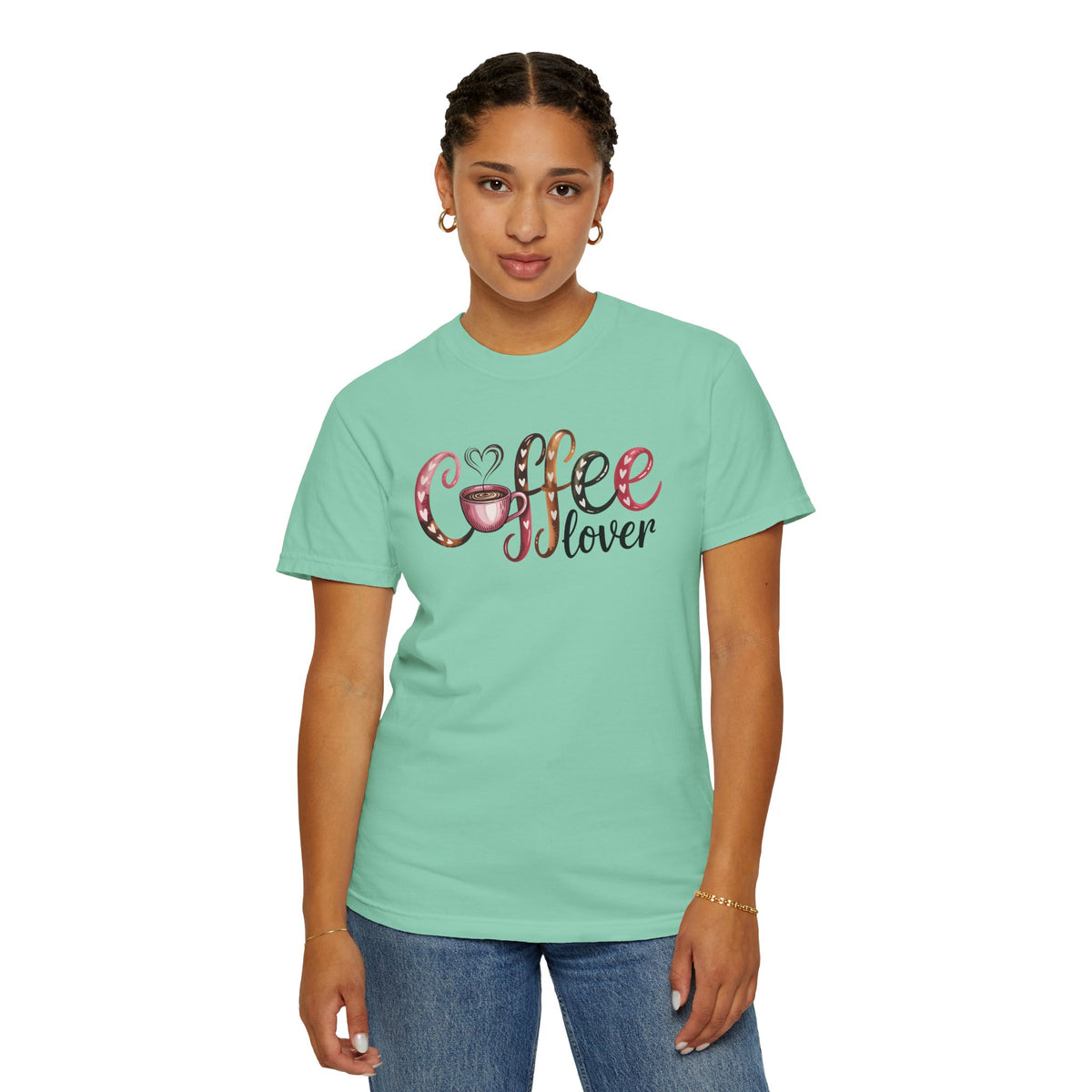 Coffee Lover - Comfort Colors | Trendy Women's T-Shirt. Direct to Garment. Printed & Shipped in the USA. Unisex Sizes.