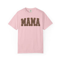 Mama, Faux Knit - Comfort Colors | Trendy Women's T-Shirt. Direct to Garment. Printed & Shipped in the USA. Unisex Sizes.