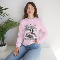 Booktrovert – Gildan Heavy Blend | Trendy Women’s Soft Sweatshirt. Direct to Garment. Printed & Shipped in the USA. Unisex Sizes.