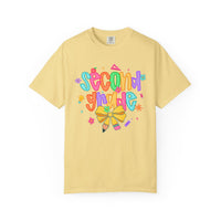Coquette Second Grade Pencil Bow - Comfort Colors | Trendy Women's T-Shirt. Direct to Garment. Printed & Shipped in the USA. Unisex Sizes.