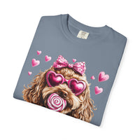 Goldendoodle Love - Comfort Colors | Trendy Women's T-Shirt. Direct to Garment. Printed & Shipped in the USA. Unisex Sizes.
