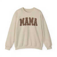 Mama, Faux Knit – Gildan Heavy Blend | Trendy Women’s Soft Sweatshirt. Direct to Garment. Printed & Shipped in the USA. Unisex Sizes.