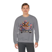 Patriotic Highland, America's 250th Birthday – Gildan Heavy Blend | Trendy Women’s and Men's Soft Sweatshirt. Direct to Garment. Printed & Shipped in the USA. Unisex Sizes.