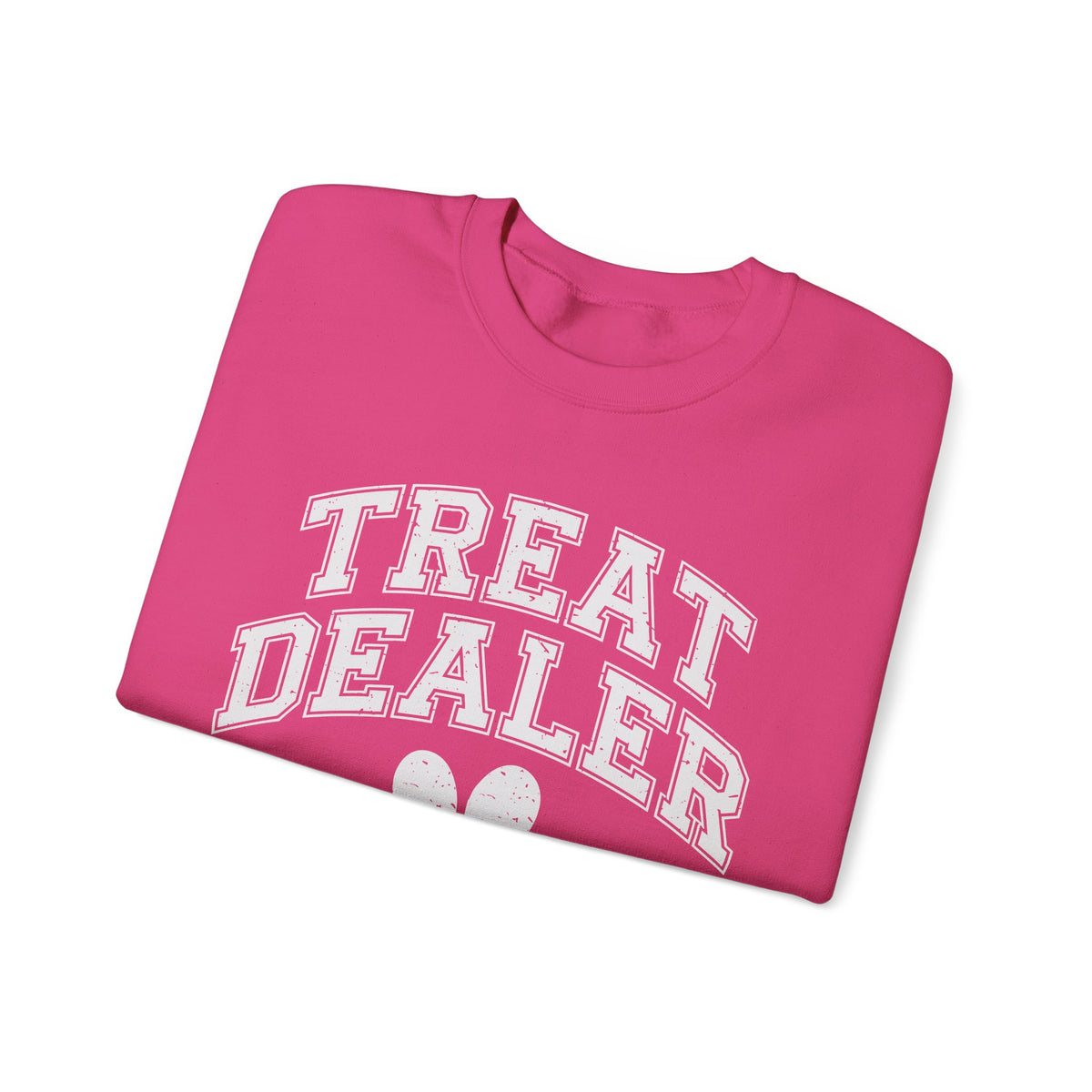 Treat Dealer, Dog Lover – Gildan Heavy Blend | Trendy Men's and Women’s Soft Sweatshirt. Direct to Garment. Printed & Shipped in the USA. Unisex Sizes.