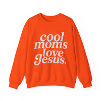 Cool Moms Love Jesus, Vintage – Gildan Heavy Blend | Trendy Women’s Soft Sweatshirt. Direct to Garment. Printed & Shipped in the USA. Unisex Sizes.