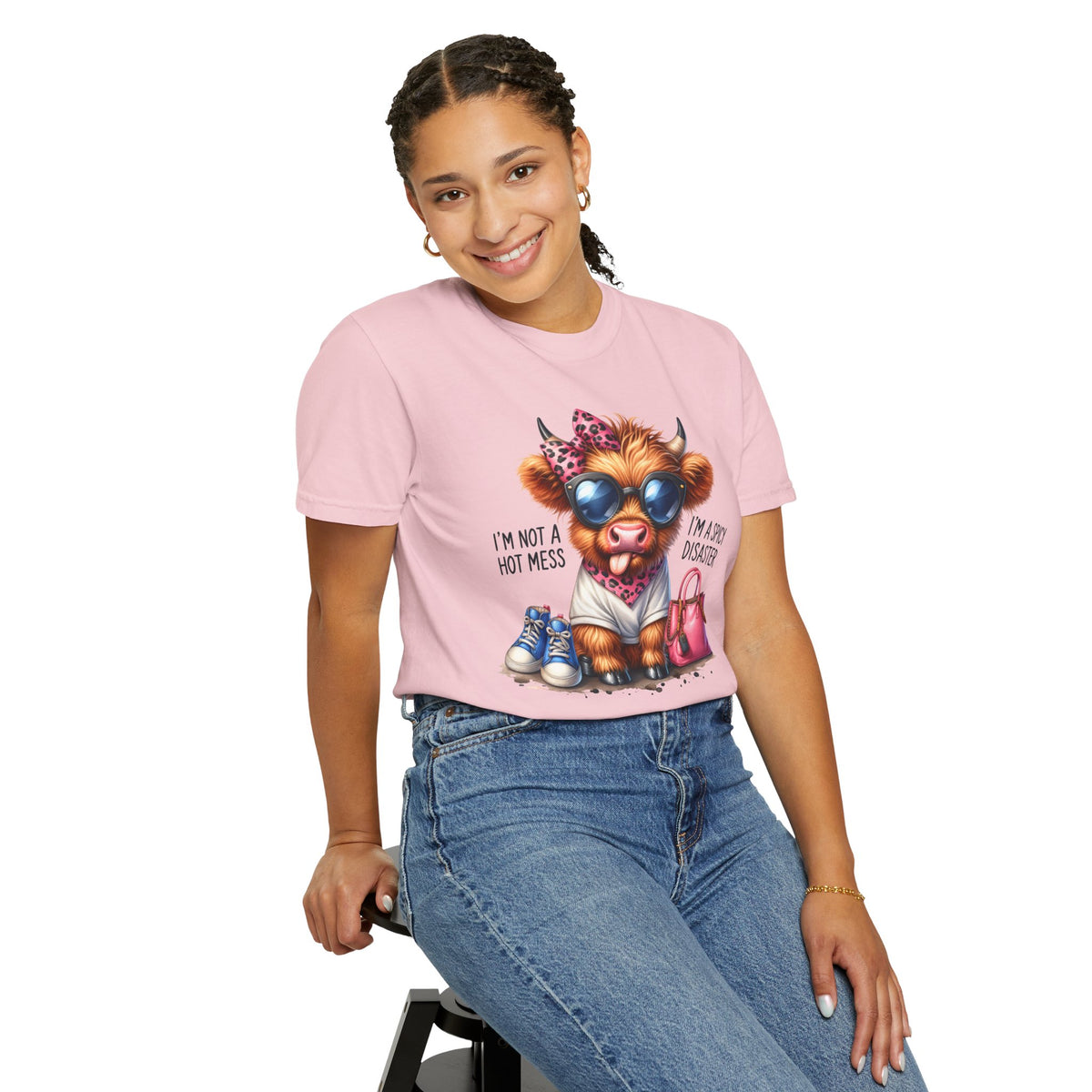 I'm Not a Hot Mess, I'm a Spicy Disaster - Comfort Colors | Trendy Women's T-Shirt. Direct to Garment. Printed & Shipped in the USA. Unisex Sizes.