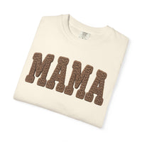 Mama, Faux Knit - Comfort Colors | Trendy Women's T-Shirt. Direct to Garment. Printed & Shipped in the USA. Unisex Sizes.