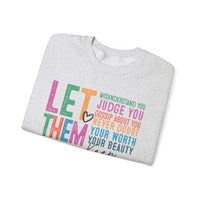 Let Them - Keep Shining – Gildan Heavy Blend | Trendy Women’s Soft Sweatshirt. Direct to Garment. Printed & Shipped in the USA. Unisex Sizes.