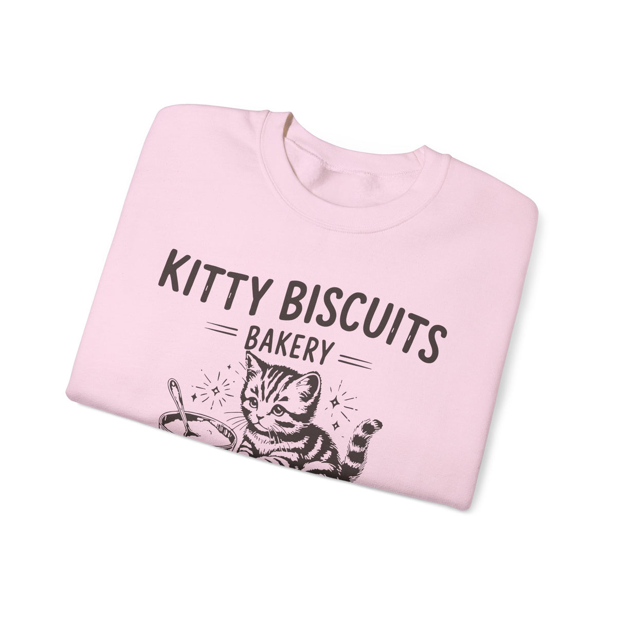 Kitty Biscuits Bakery – Gildan Heavy Blend | Trendy Women’s and Men's Soft Sweatshirt. Direct to Garment. Printed & Shipped in the USA. Unisex Sizes.