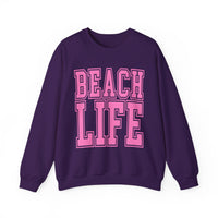 Beach Life – Gildan Heavy Blend | Trendy Men's & Women’s Soft Sweatshirt. Direct to Garment. Printed & Shipped in the USA. Unisex Sizes.