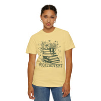 Booktrovert - Comfort Colors | Trendy Women's T-Shirt. Direct to Garment. Printed & Shipped in the USA. Unisex Sizes.