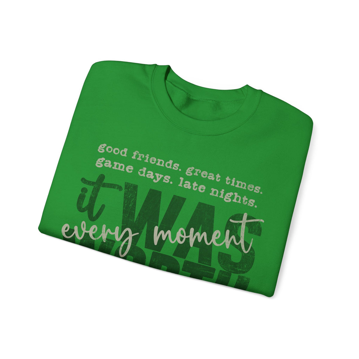 It Was Worth Every Moment | Class of 2026, Graduation – Gildan Heavy Blend | Trendy Women’s and Men's Soft Sweatshirt. Direct to Garment. Printed & Shipped in the USA. Unisex Sizes.