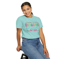 Undiagnosed But Somethin' Ain't Right Funny Mental Health - Comfort Colors | Trendy Women's T-Shirt. Direct to Garment. Printed & Shipped in the USA. Unisex Sizes.