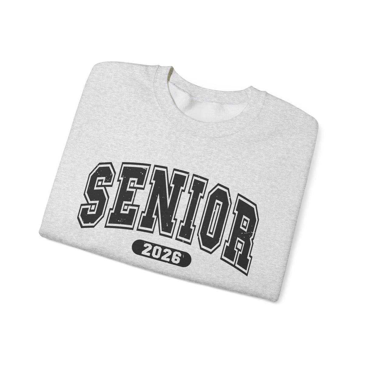 Senior 2026, Varsity – Gildan Heavy Blend | Trendy Women’s and Men's Soft Sweatshirt. Direct to Garment. Printed & Shipped in the USA. Unisex Sizes.