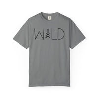 Wild Graphic, Nature, Pine Tree, Adventure - Comfort Colors | Trendy Men's and Women's T-Shirt. Direct to Garment. Printed & Shipped in the USA. Unisex Sizes.