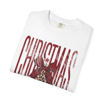 Christmas Season Leopard Tree  - Comfort Colors | Trendy Women's T-Shirt. Direct to Garment. Printed & Shipped in the USA. Unisex Sizes.