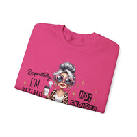 Retired Not Expired, Leopard Funny Grandma – Gildan Heavy Blend | Trendy Women’s Soft Sweatshirt. Direct to Garment. Printed & Shipped in the USA. Unisex Sizes.