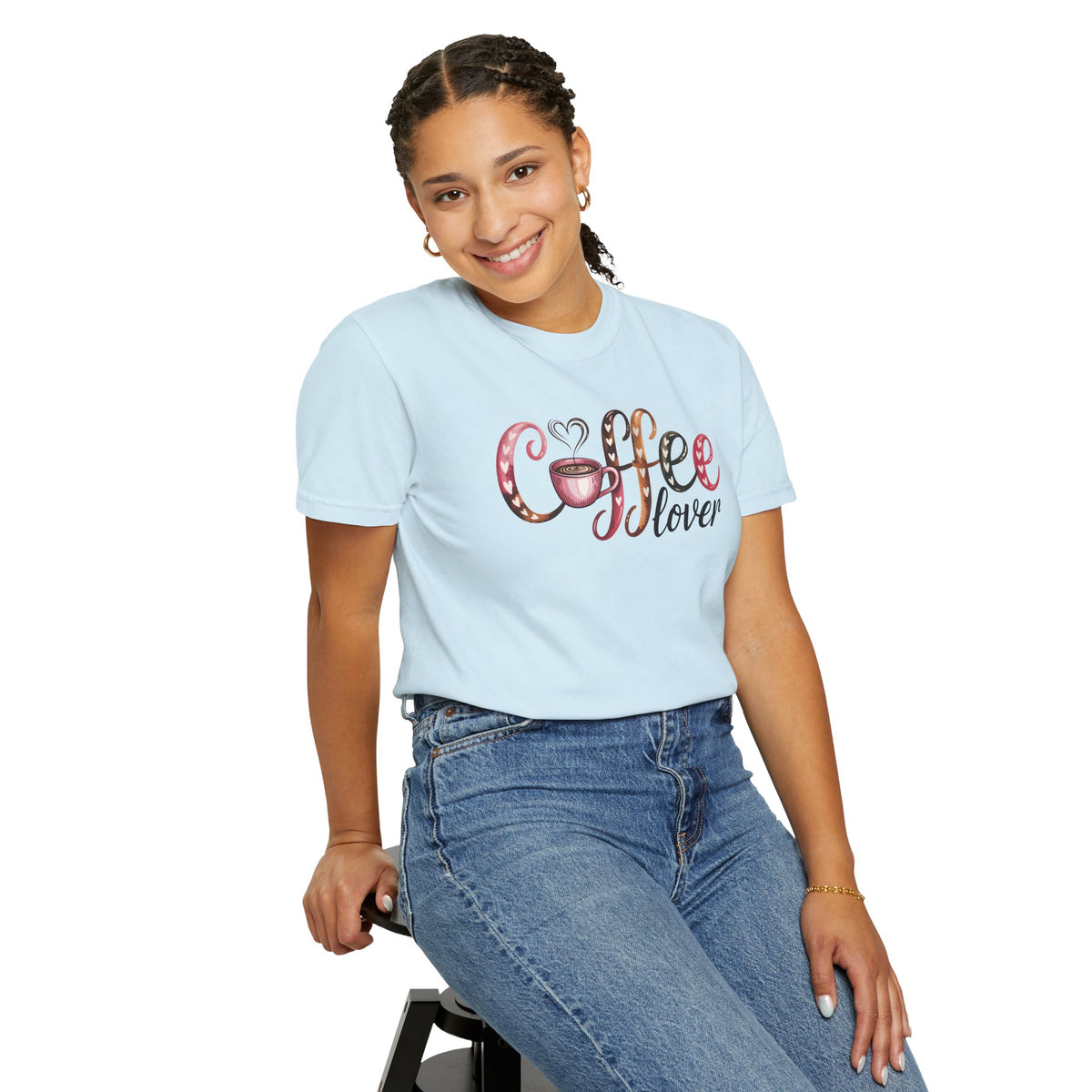 Coffee Lover - Comfort Colors | Trendy Women's T-Shirt. Direct to Garment. Printed & Shipped in the USA. Unisex Sizes.
