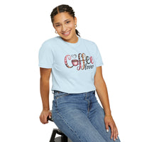 Coffee Lover - Comfort Colors | Trendy Women's T-Shirt. Direct to Garment. Printed & Shipped in the USA. Unisex Sizes.