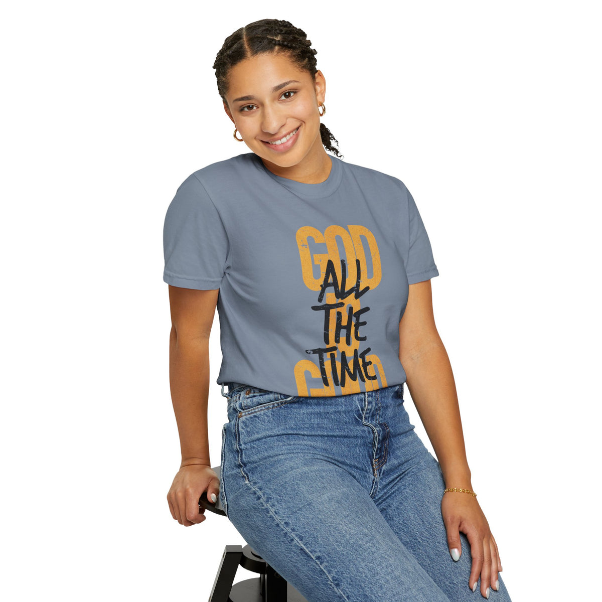 God is Good All The Time - Comfort Colors | Trendy Women's and Men's T-Shirt. Direct to Garment. Printed & Shipped in the USA. Unisex Sizes.