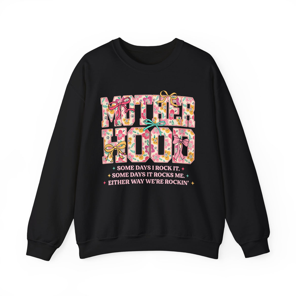 Motherhood – Gildan Heavy Blend | Trendy Women’s Soft Sweatshirt. Direct to Garment. Printed & Shipped in the USA. Unisex Sizes.