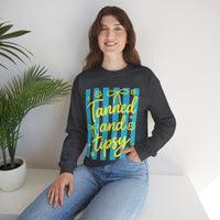 Tanned and Tipsy – Gildan Heavy Blend | Trendy Women’s Soft Sweatshirt. Direct to Garment. Printed & Shipped in the USA. Unisex Sizes.