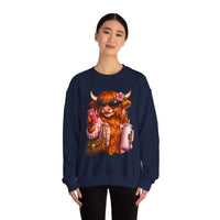 Highland Diva – Gildan Heavy Blend | Trendy Women’s Soft Sweatshirt. Direct to Garment. Printed & Shipped in the USA. Unisex Sizes.