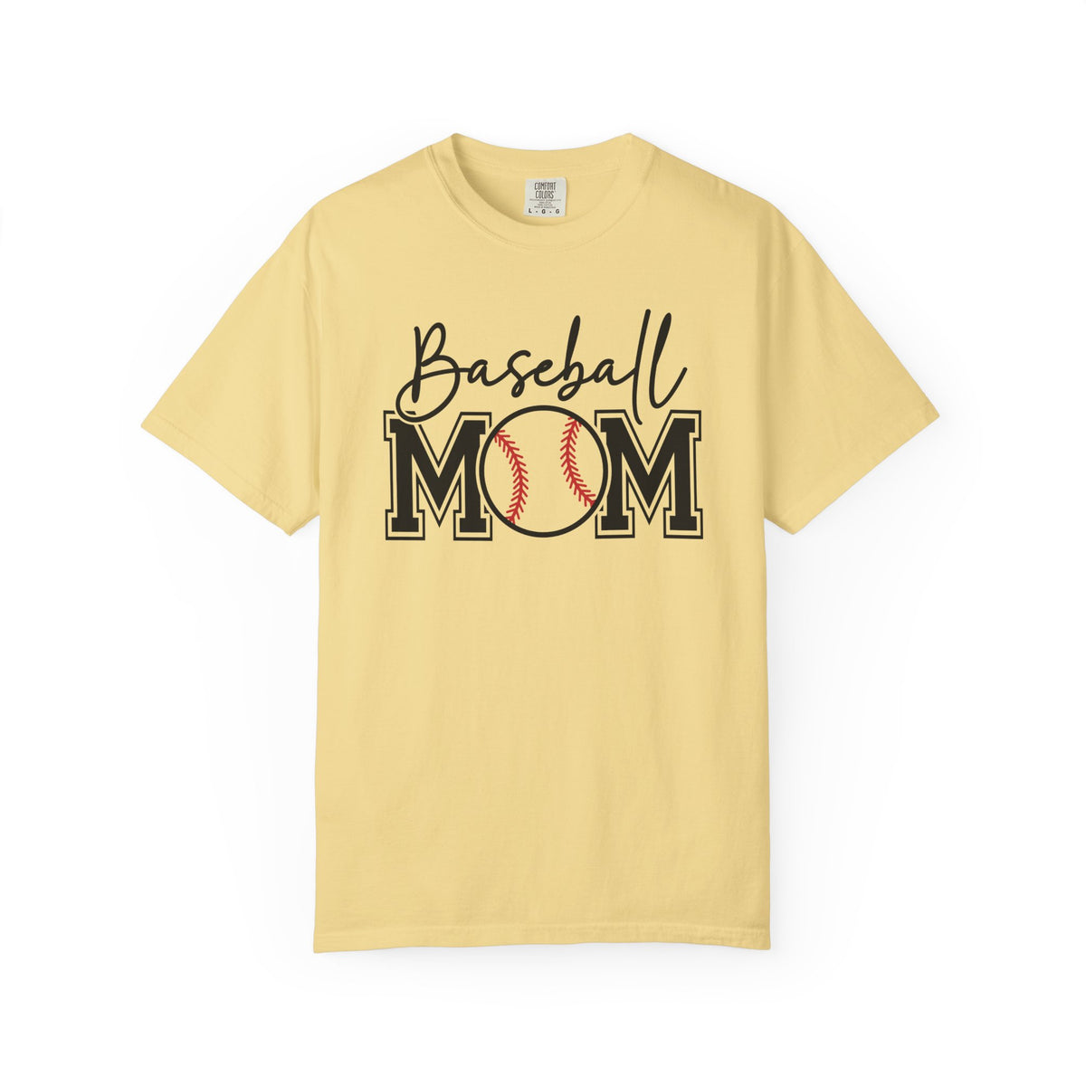 Baseball Mom - Comfort Colors | Trendy Women's T-Shirt. Direct to Garment. Printed & Shipped in the USA. Unisex Sizes.