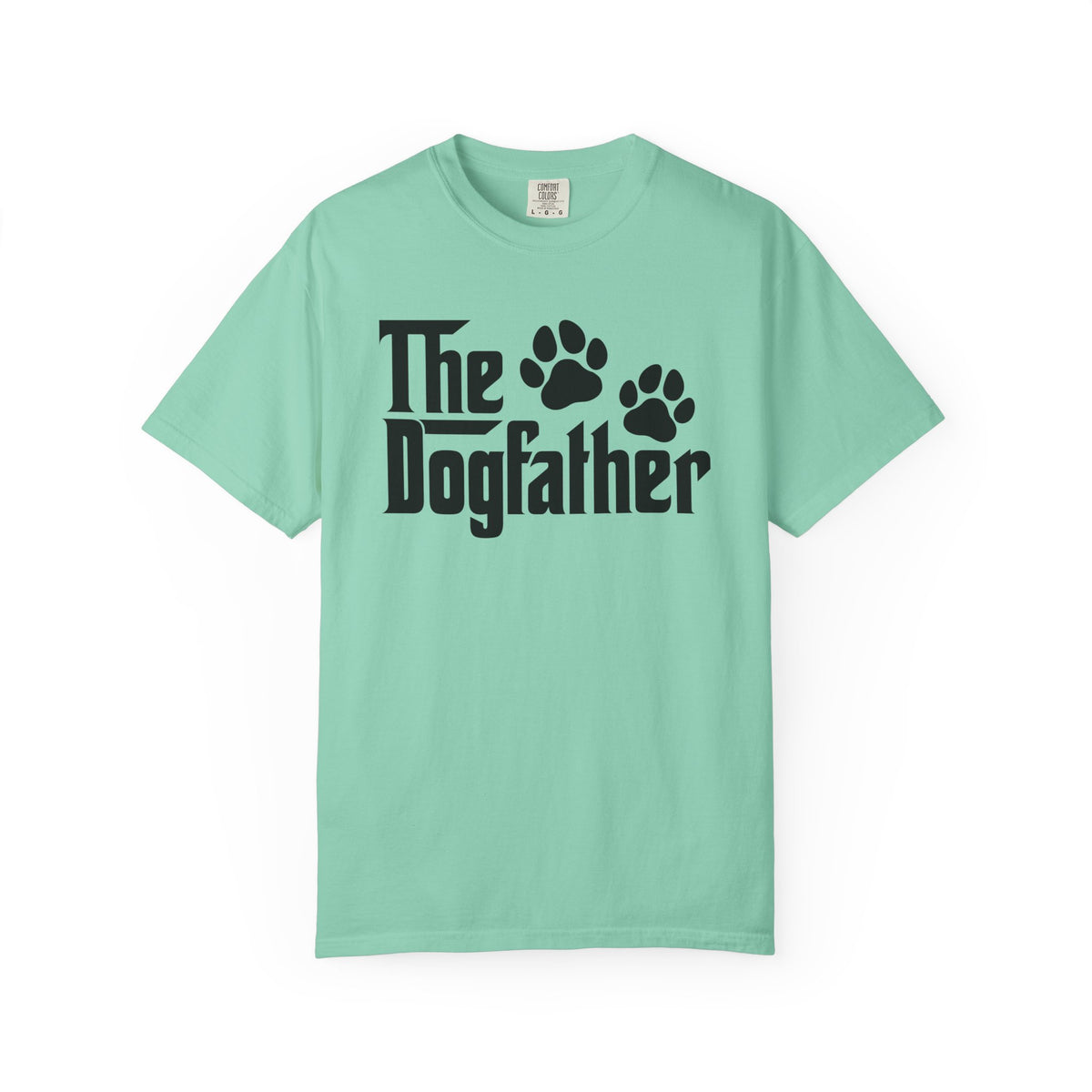 The DogFather - Comfort Colors | Trendy Men's T-Shirt. Direct to Garment. Printed & Shipped in the USA. Unisex Sizes.
