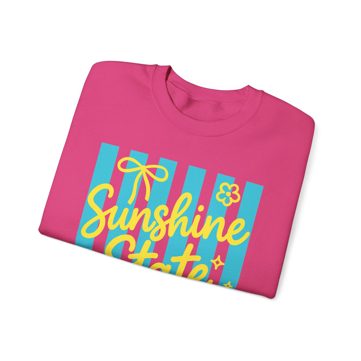 Sunshine State of Mind – Gildan Heavy Blend | Trendy Women’s Soft Sweatshirt. Direct to Garment. Printed & Shipped in the USA. Unisex Sizes.