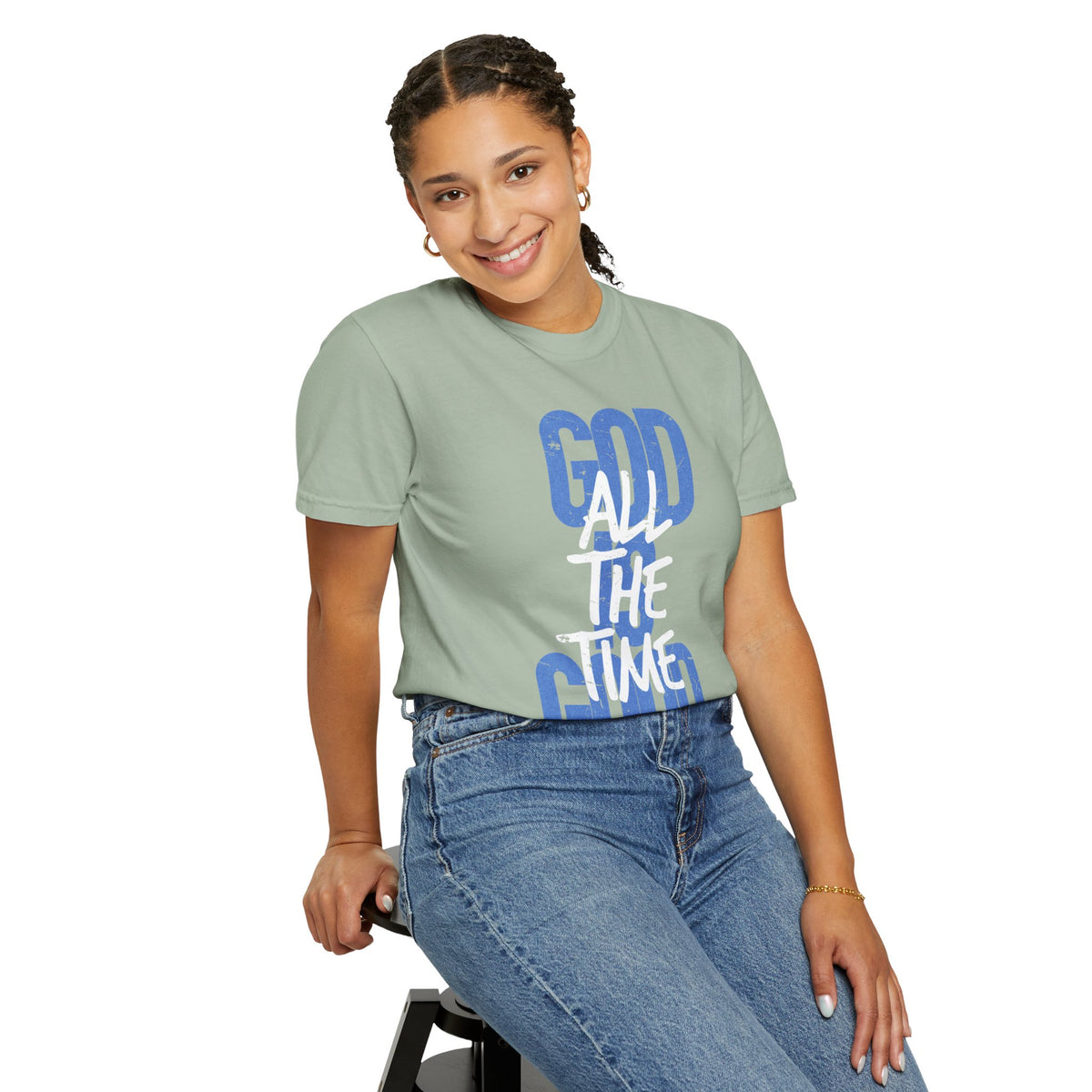 God is Good All The Time - Comfort Colors | Trendy Women's and Men's T-Shirt. Direct to Garment. Printed & Shipped in the USA. Unisex Sizes.