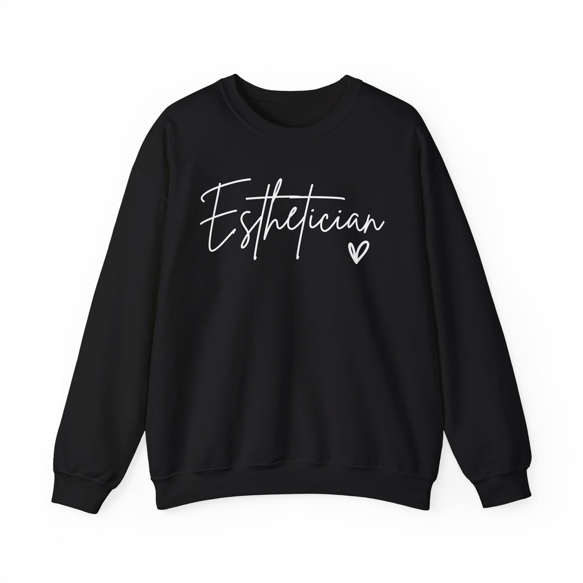 Esthetician Script, Perfect Gift for Your Botox Magician – Gildan Heavy Blend | Trendy Women’s Soft Sweatshirt. Direct to Garment. Printed & Shipped in the USA. Unisex Sizes.