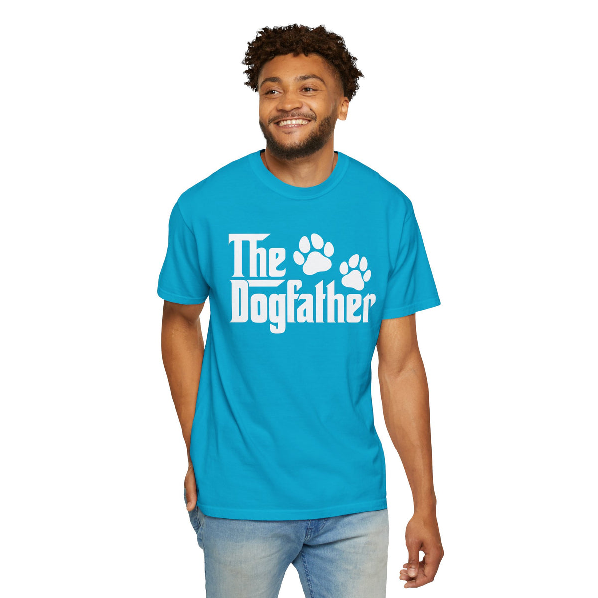The DogFather - Comfort Colors | Trendy Men's T-Shirt. Direct to Garment. Printed & Shipped in the USA. Unisex Sizes.