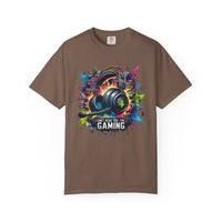 Gaming Headset I Can't Hear You, I'm Gaming - Comfort Colors | Trendy Men's And Women's T-Shirt. Direct to Garment. Printed & Shipped in the USA. Unisex Sizes.