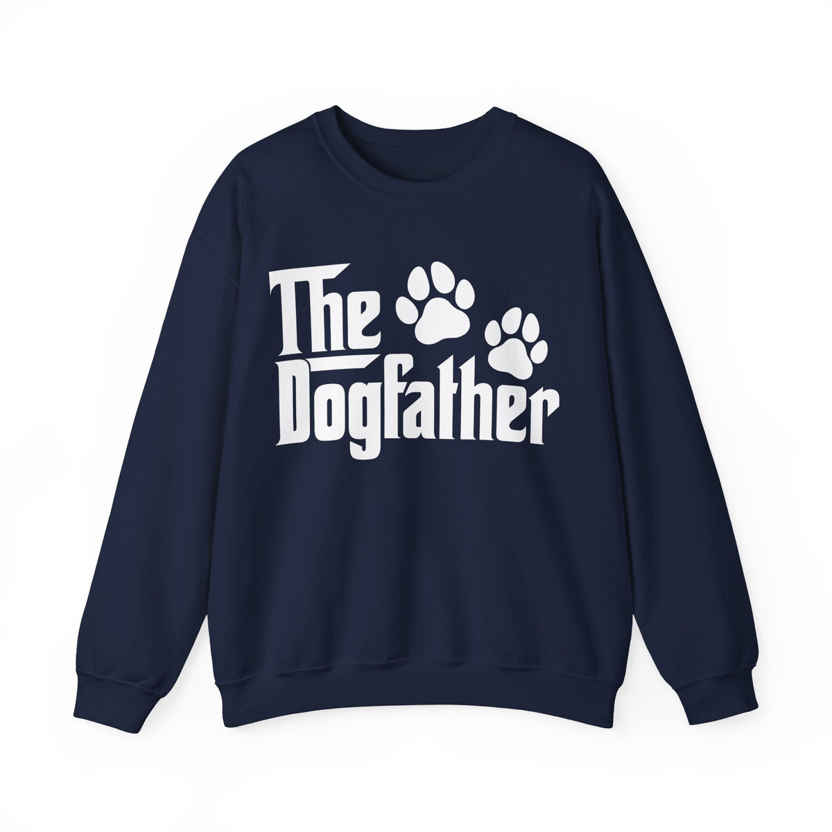 The DogFather – Gildan Heavy Blend | Trendy Men's Soft Sweatshirt. Direct to Garment. Printed & Shipped in the USA. Unisex Sizes.