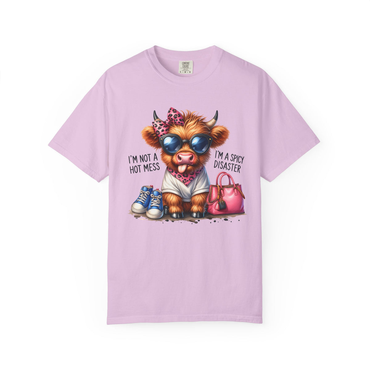 I'm Not a Hot Mess, I'm a Spicy Disaster - Comfort Colors | Trendy Women's T-Shirt. Direct to Garment. Printed & Shipped in the USA. Unisex Sizes.