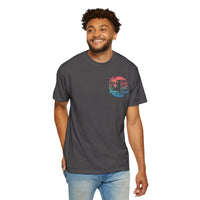 Sun Salt Sand, Beach Sunset - Front & Back Print - Comfort Colors | Trendy Women's and Men's T-Shirt. Direct to Garment. Printed & Shipped in the USA. Unisex Sizes.