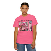 Small Town Valentine - Comfort Colors | Trendy Women's T-Shirt. Direct to Garment. Printed & Shipped in the USA. Unisex Sizes.