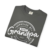 Best Grandpa, Approved by the Grandkids - Comfort Colors | Trendy Men's T-Shirt. Direct to Garment. Printed & Shipped in the USA. Unisex Sizes.